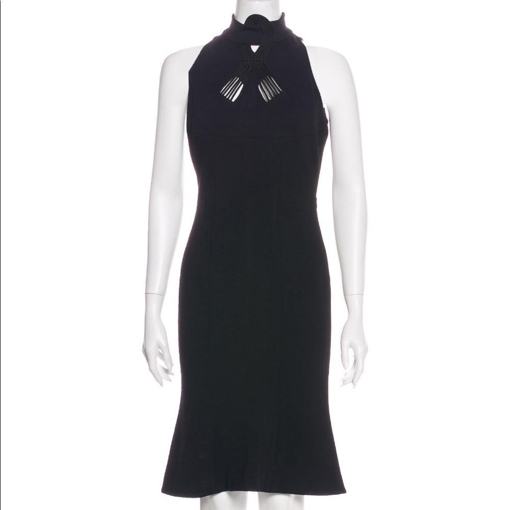 DVF Wool dress- 6 black